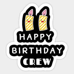 11 Year Old Gifts Crew 50th Birthday Party Sticker